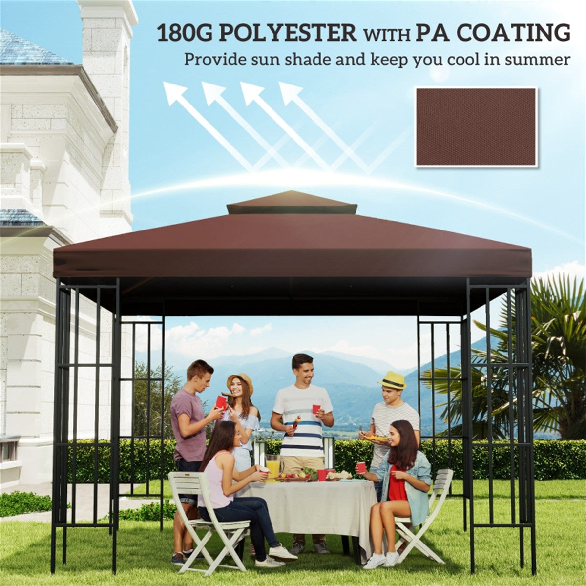 Gazebo Replacement Canopy -AS ( Amazon Shipping)(Prohibited by WalMart)