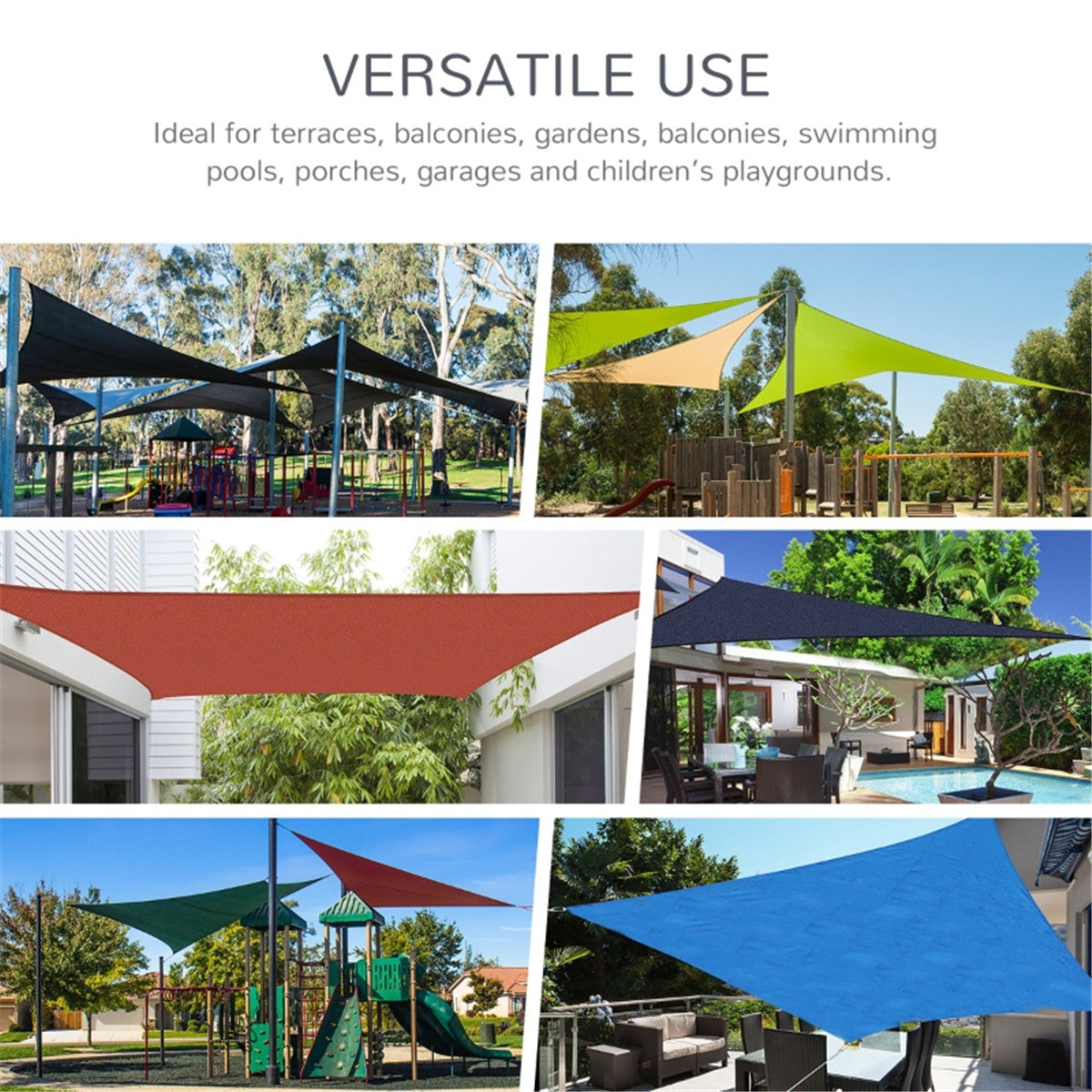 Shade Sail Cloth /Shade Sail Canopy -AS ( Amazon Shipping)(Prohibited by WalMart)