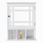 Single Door Three Compartment Storage Bathroom Cabinet –White