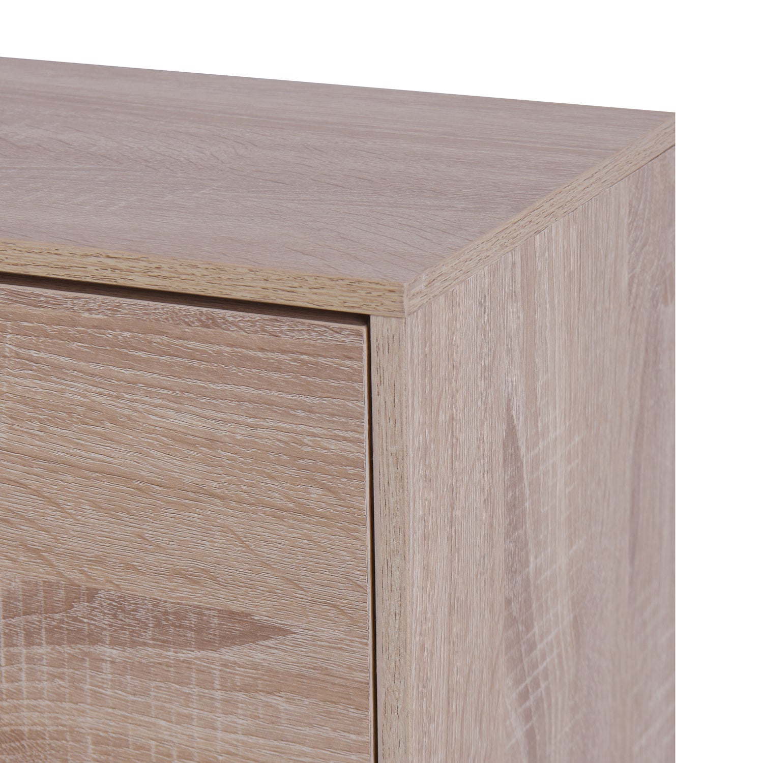 3-Drawer Flip Door Shoe Cabinet, Freestanding Entryway Shoe Storage Cabinet with Dual-Layer Compartments and Top Surface Storage, Wood