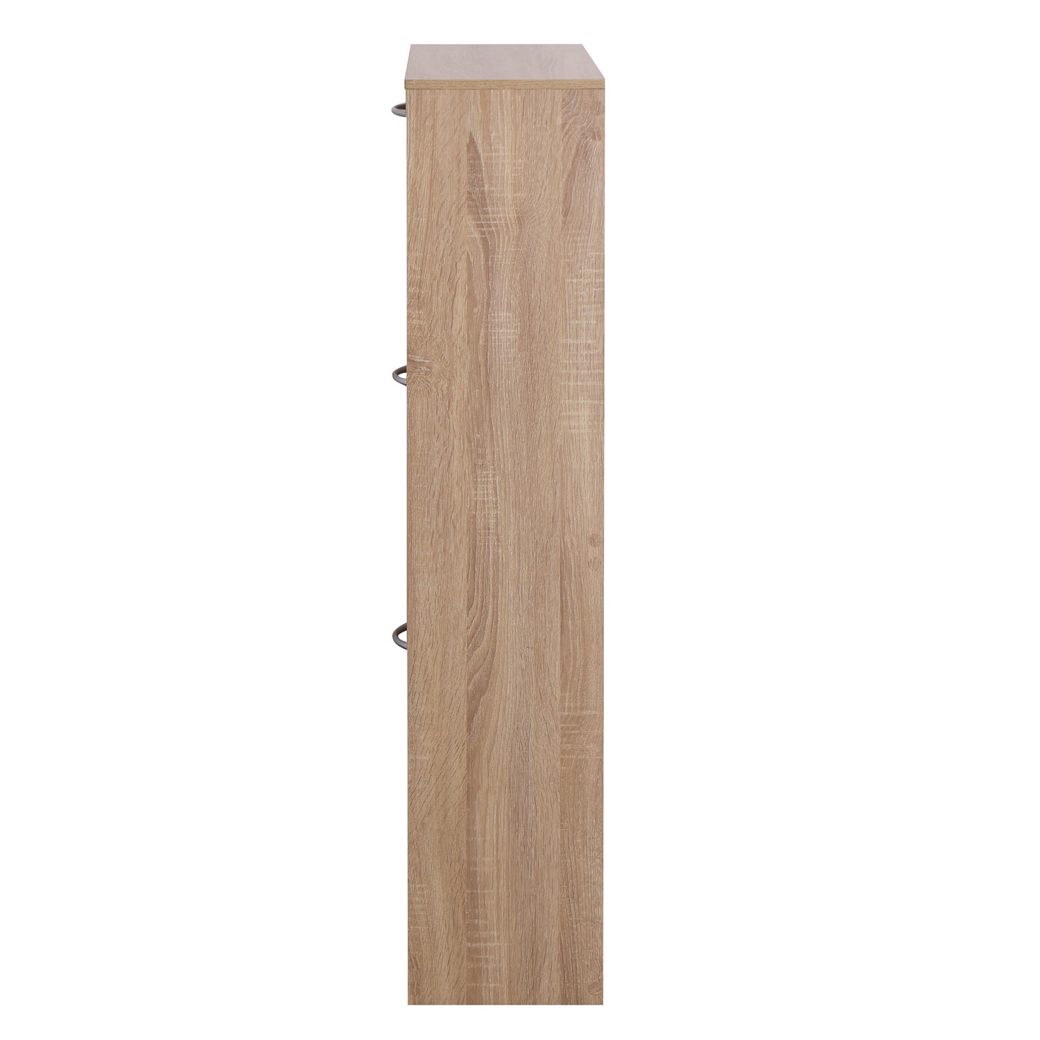 3-Drawer Flip Door Shoe Cabinet, Freestanding Entryway Shoe Storage Cabinet with Dual-Layer Compartments and Top Surface Storage, Wood