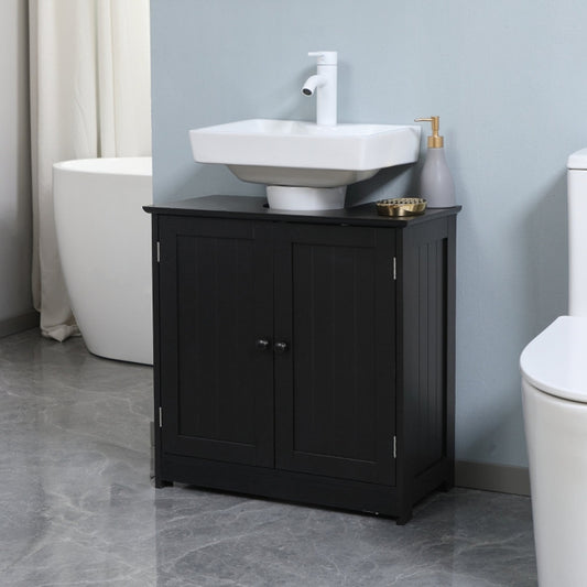 Bathroom Cabinet with 2 Doors and Shelf Bathroom Vanity black-AS	 ( Amazon Shipping)（Prohibited by WalMart）