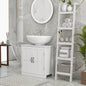 Bathroom Sink Cabinet, Pedestal Sink Cabinet with Adjustable Shelf, White-AS ( Amazon Shipping)（Prohibited by WalMart）