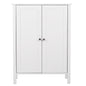 Double Doors Bathroom Cabinet White