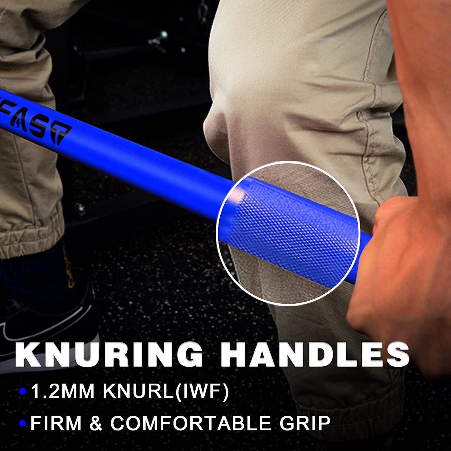 Barbell Bar Plates 7.2Ft Solid Iron Fitness Weightlifting