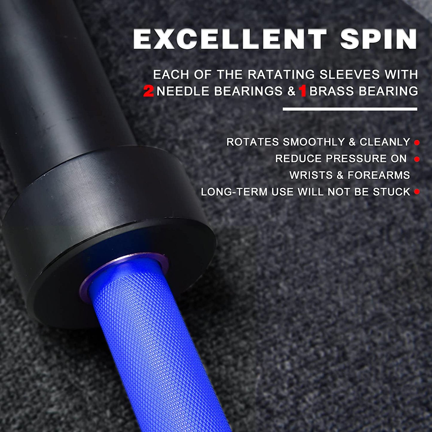 Barbell Bar Plates 7.2Ft Solid Iron Fitness Weightlifting