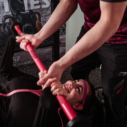 Color Barbell Bar Plates 4Ft Solid Iron Fitness Weightlifting