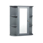 Grey wall cabinet style cabinet