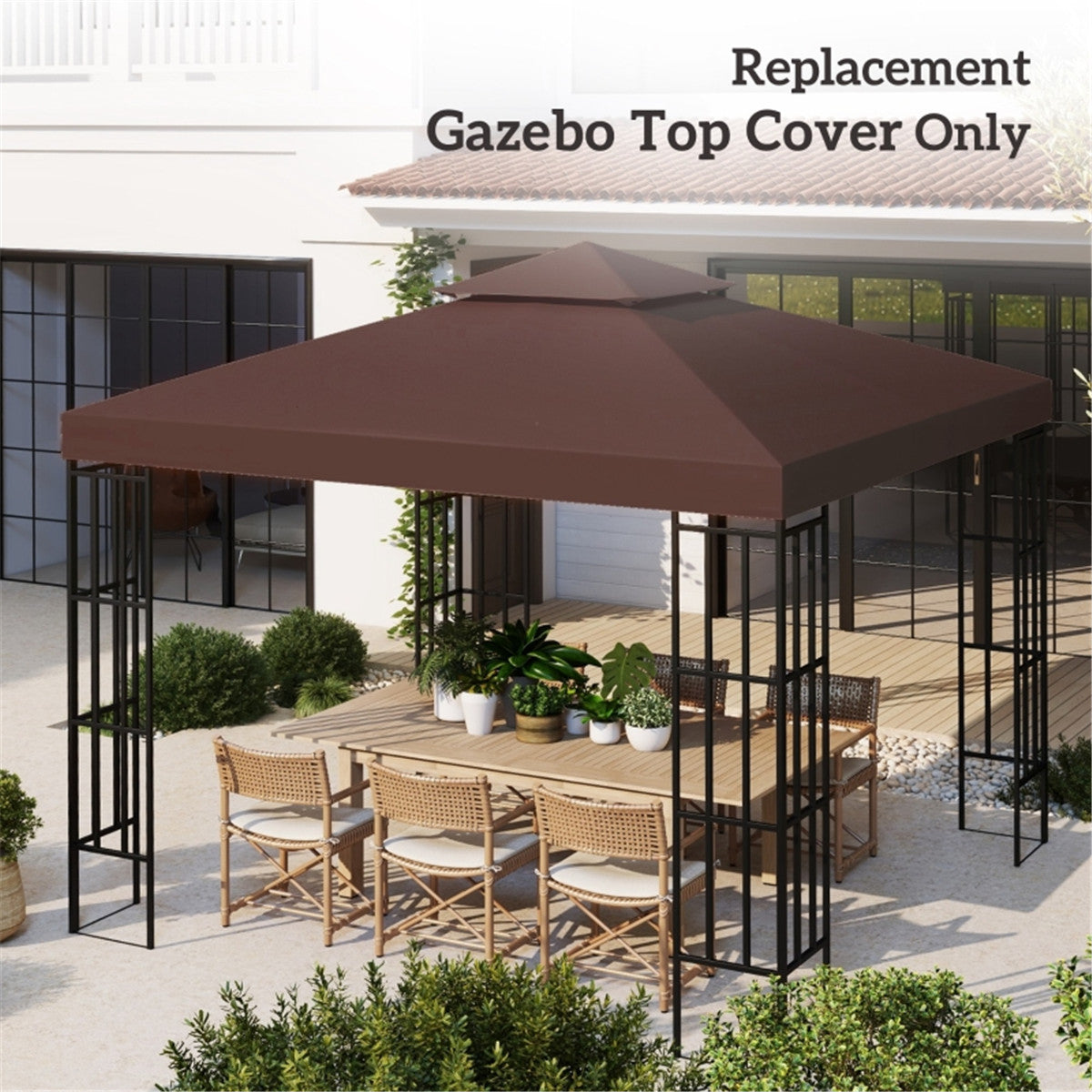 Gazebo Replacement Canopy -AS ( Amazon Shipping)（Prohibited by WalMart）