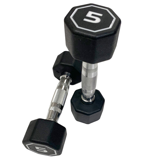 Premium Octagonal Dumbbell, Large Numbers, Hard Chrome Plated Handle Dumbbells to Assist with Push-Ups, 5 lbs set of 2  Support for self-pickup face sheet, daily face sheet submission deadline 16:00】