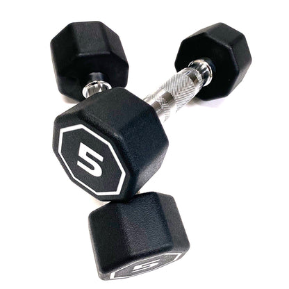 Premium Octagonal Dumbbell, Large Numbers, Hard Chrome Plated Handle Dumbbells to Assist with Push-Ups, 5 lbs set of 2  Support for self-pickup face sheet, daily face sheet submission deadline 16:00】