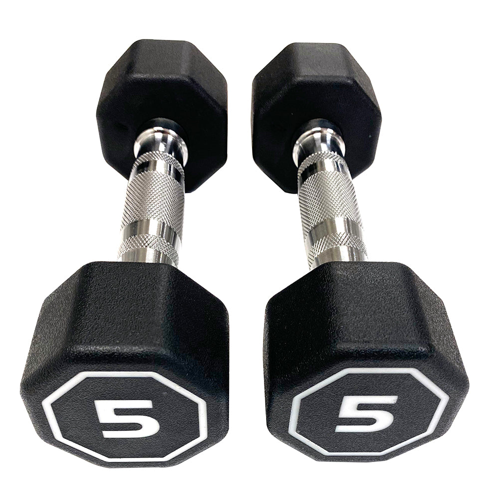 Premium Octagonal Dumbbell, Large Numbers, Hard Chrome Plated Handle Dumbbells to Assist with Push-Ups, 5 lbs set of 2  Support for self-pickup face sheet, daily face sheet submission deadline 16:00】