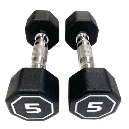 Premium Octagonal Dumbbell, Large Numbers, Hard Chrome Plated Handle Dumbbells to Assist with Push-Ups, 5 lbs set of 2  Support for self-pickup face sheet, daily face sheet submission deadline 16:00】