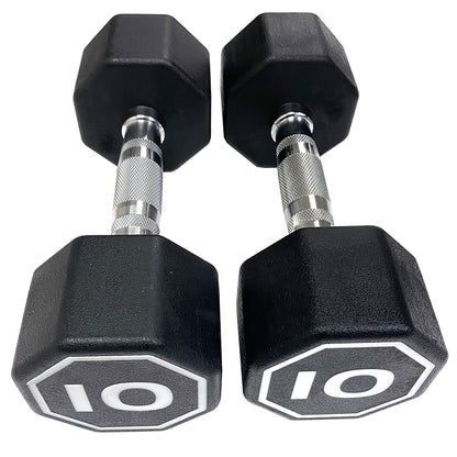 Premium Octagonal Dumbbell, Large Numbers Hard Chrome Plated Handle Dumbbells to Assist with Push-Ups, 10 lbs set of 2  【Support for self-pickup face sheet, daily face sheet submission deadline 16:00】