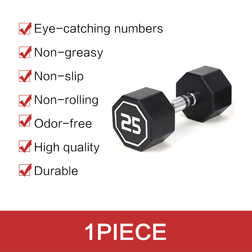 25LBS  APOLLO IR3920 Premium Octagonal Dumbbell, Large Numbers, Hard Chrome Plated Handle Dumbbells to Assist with Push-Ups【Support for self-pickup face sheet, daily face sheet submission deadline 16: