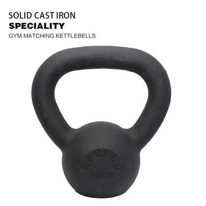 10LBS Solid Cast Iron Kettlebells  Ideal for Strength Training, Building Muscles【Support for self-pickup face sheet, daily face sheet submission deadline 16:00】