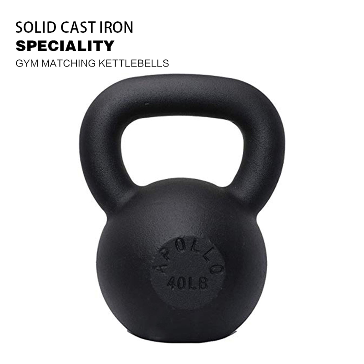 40LBS Solid Cast Iron Kettlebells  Ideal for Strength Training, Building Muscles【Support for self-pickup face sheet, daily face sheet submission deadline 16:00】