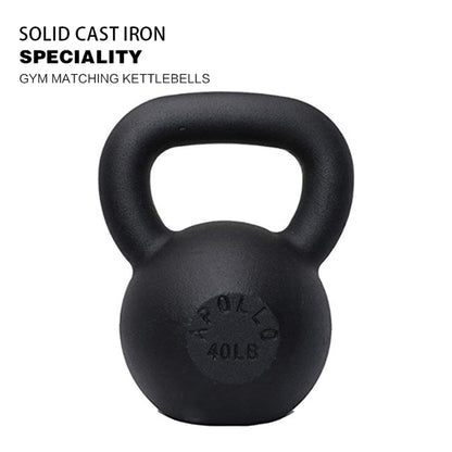 40LBS Solid Cast Iron Kettlebells  Ideal for Strength Training, Building Muscles【Support for self-pickup face sheet, daily face sheet submission deadline 16:00】