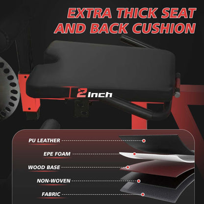 Adjustable Leg Extension and Curl Machine, Heavy Duty Leg Rotary Extension Machine for Lower Body Workouts, Multifunctional Home Gym Weight Machine