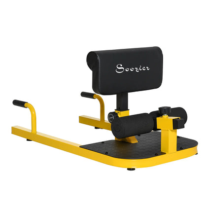 3-in-1 fitness equipment for push-ups, sit-ups and squats - yellow
