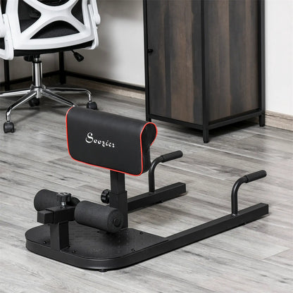 3-in-1 fitness equipment for push-ups, sit-ups and squats -  Black