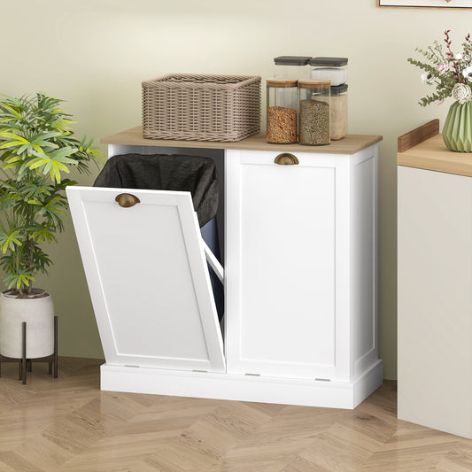 Dual Tilt out Laundry Hamper Cabinet /Bathroom Cabinet /Bathroom Storage Cabinet
