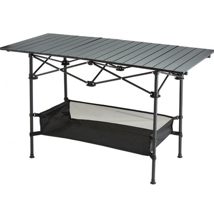 120×70×55 CM Portable Outdoor Folding Picnic Table, Lightweight Aluminum Roll-Up Camping Table with Carry Bag for Camping, Beach, Backyard, BBQ, Party, Patio, and Picnic