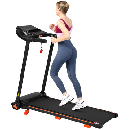 NEW Treadmills for Home, 2.5HP Quiet Folding Treadmill with Heart Rate Sensor,  300lbs Weight Capacity, 7.5MPH, Incline Treadmill With USB Charge Station & Bluetooth Speaker, 6 Shock-Absorbing