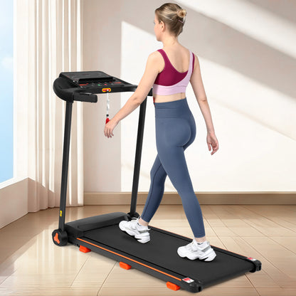 NEW Treadmills for Home, 2.5HP Quiet Folding Treadmill with Heart Rate Sensor,  300lbs Weight Capacity, 7.5MPH, Incline Treadmill With USB Charge Station & Bluetooth Speaker, 6 Shock-Absorbing