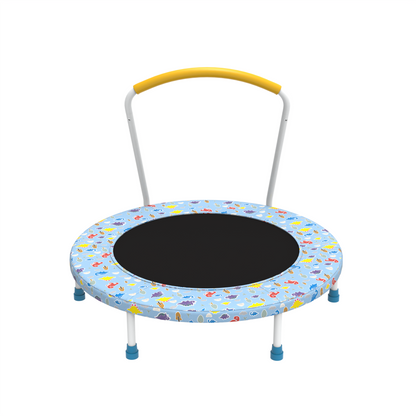 36inch Mini Trampoline for Kids Ages 1-6 Indoor Outdoor Trampoline with Handle Fun for Kids