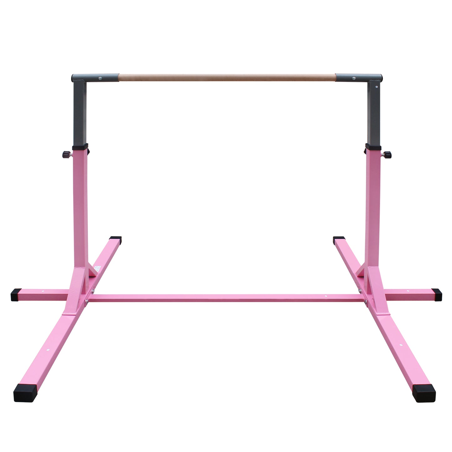 Gymnastics Bar for Kids, Adjustable Height Gym Bar, Junior Training Kip Bar for Home, Built for kids 3+ Years Pink