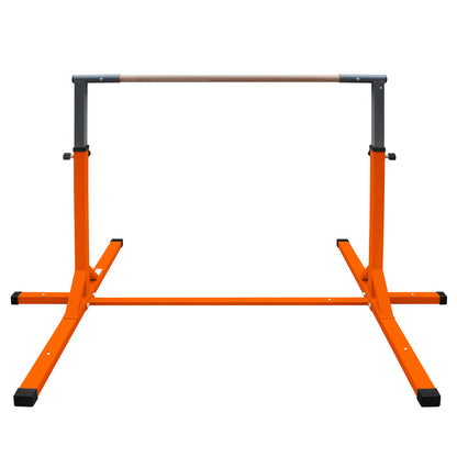 Gymnastics Bar for Kids, Adjustable Height Gym Bar, Junior Training Kip Bar for Home, Built for kids 3+ Years Yellow