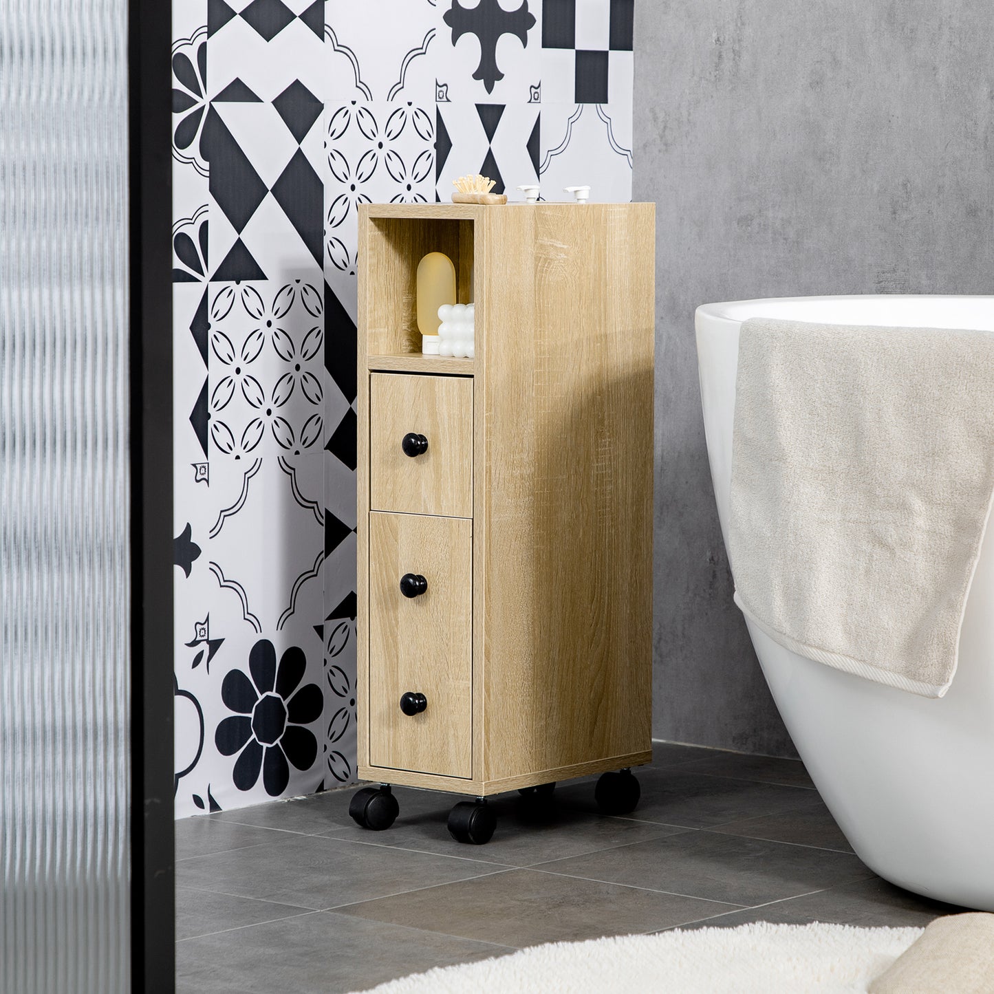 Bathroom Cabinet ( Amazon Shipping)（Prohibited by WalMart）