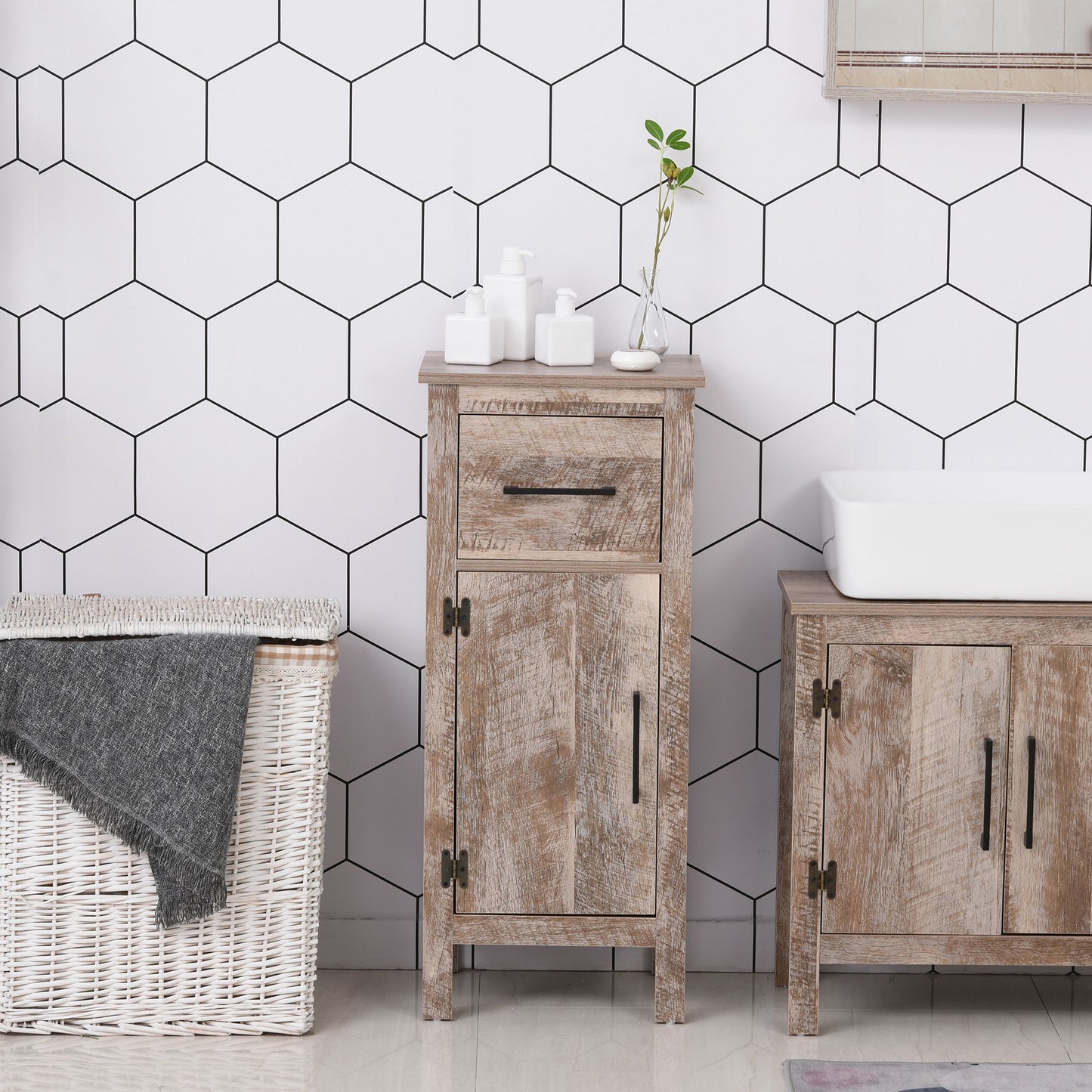 Bathroom Cabinet ( Amazon Shipping)（Prohibited by WalMart）