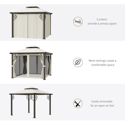 13ft x 13ft Patio Gazebo-Gray-AS ( Amazon Shipping)（Prohibited by WalMart）