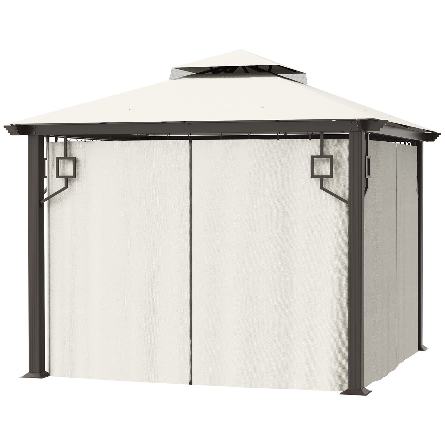 13ft x 13ft Patio Gazebo-Gray-AS ( Amazon Shipping)（Prohibited by WalMart）