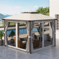 13ft x 13ft Patio Gazebo-Gray-AS ( Amazon Shipping)（Prohibited by WalMart）