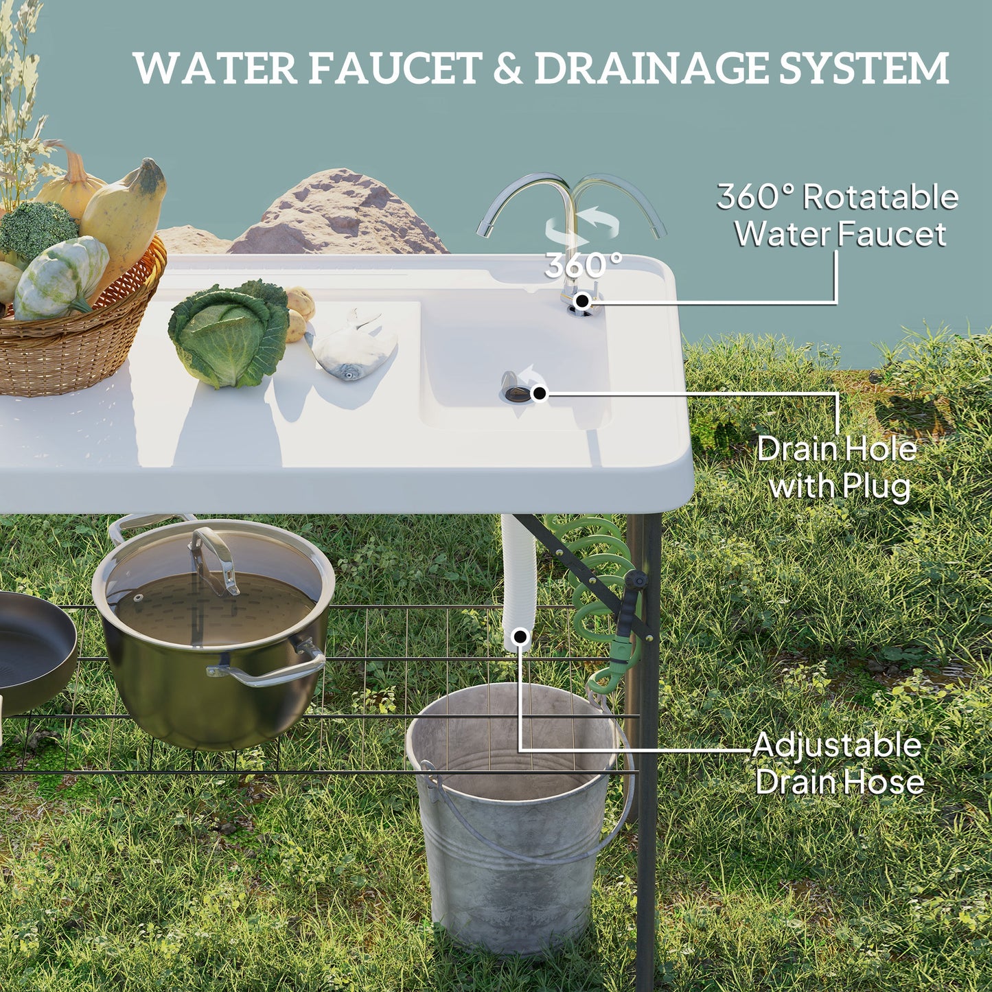 Portable camping sink ( Amazon Shipping)（Prohibited by WalMart）