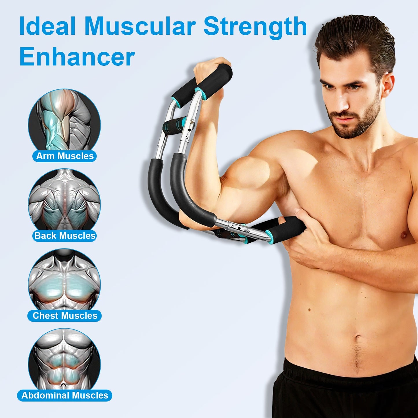 Portable Arm Trainer with 3 Resistance Levels: Enhance Strength & Fitness Anywhere”