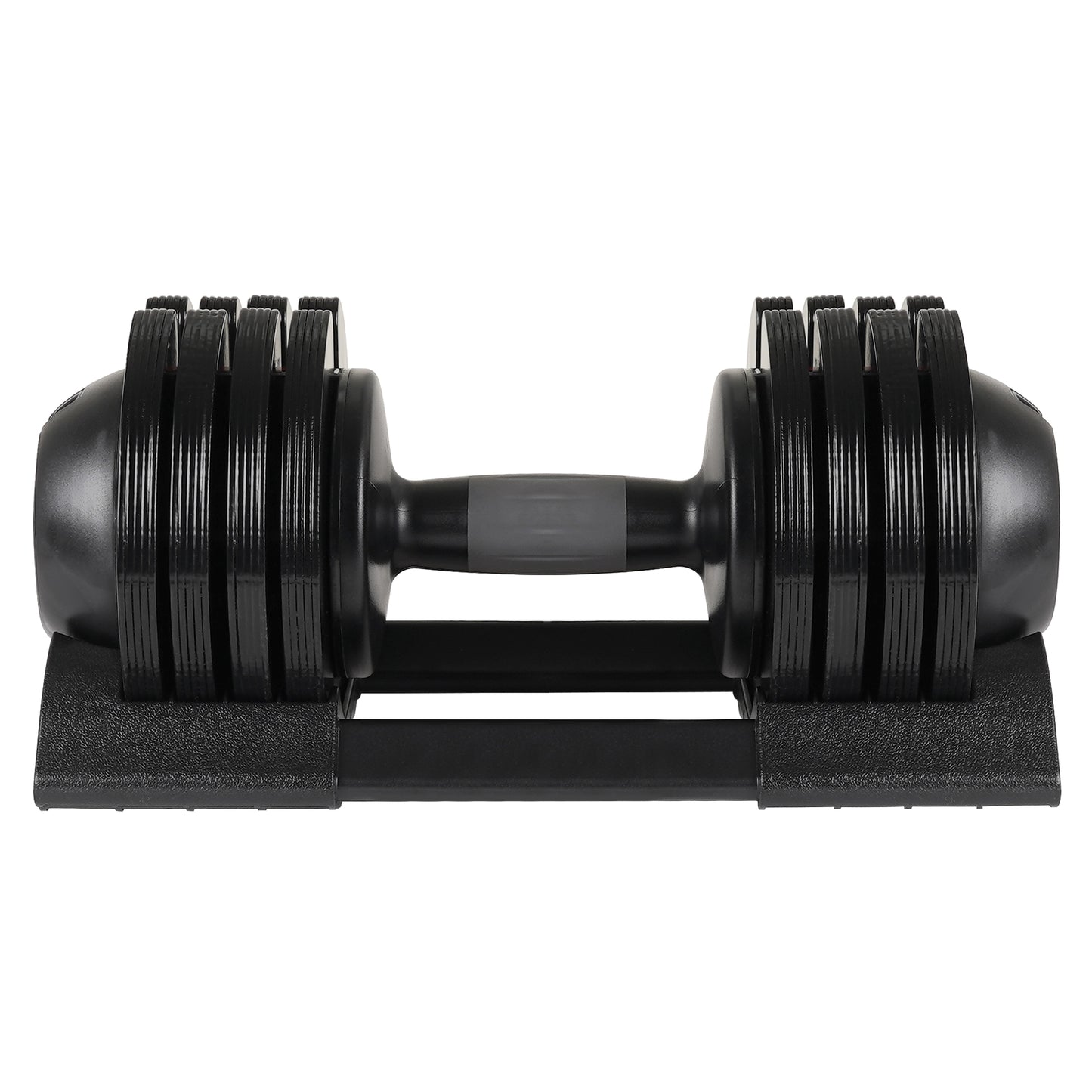 52LBS Adjustable dumbbell steel and plastic(Rubber coated dumbbell)