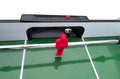 48" Freestanding Foosball Table, Red and Black Arcade Game Room Table with Curved Legs and Steel Rods