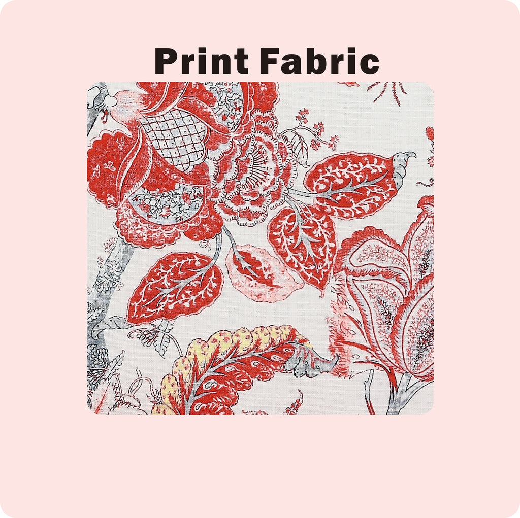 27" Wide Floral Upholstered Accent Chair with Nailhead Trim, Contemporary Botanical Armchair with Wood Turned Legs