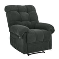 36.2" Wide Overstuffed Manual Recliner, Ergonomic Fabric Lounge Chair with Side Pockets
