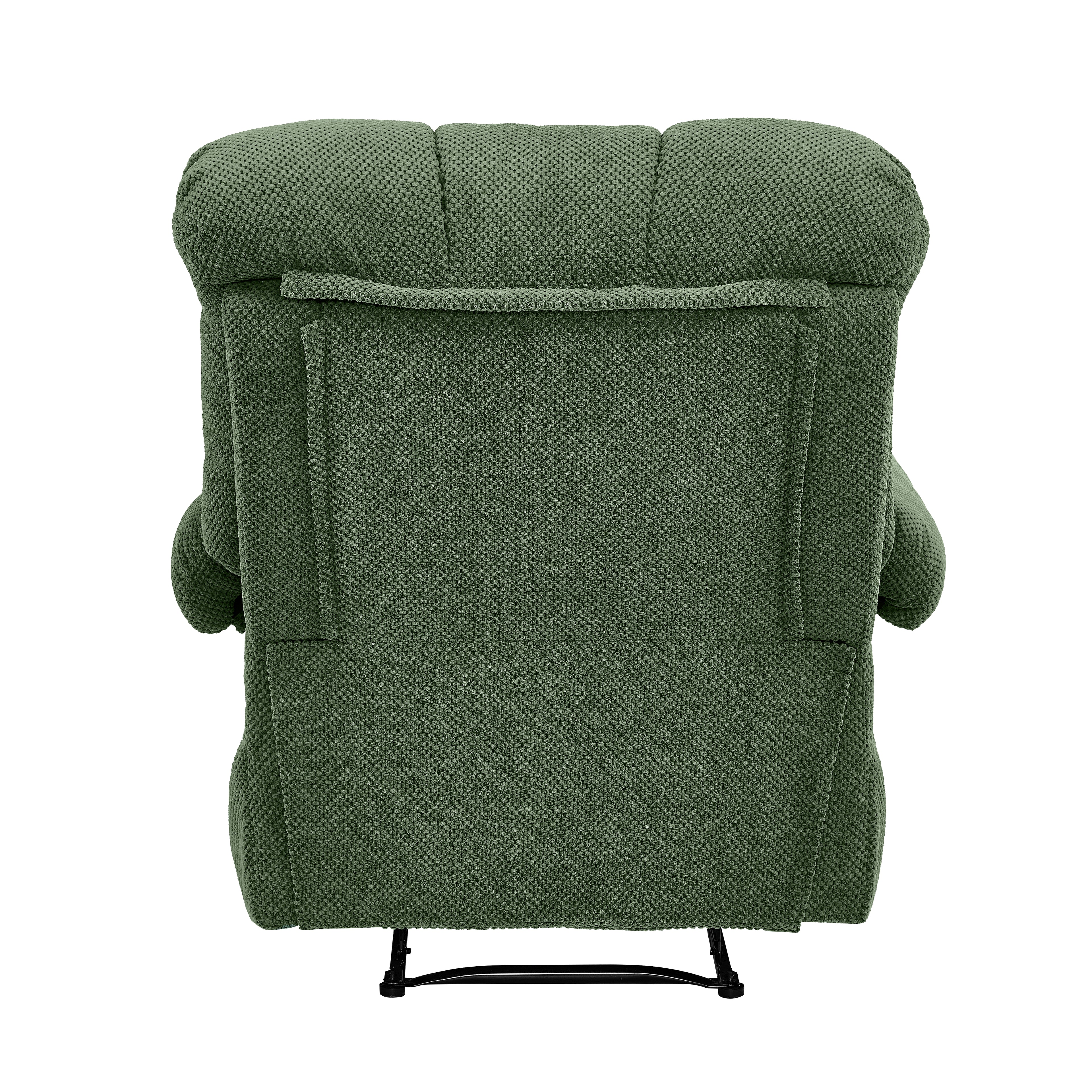36.2" Wide Overstuffed Manual Recliner, Ergonomic Fabric Lounge Chair with Side Pockets