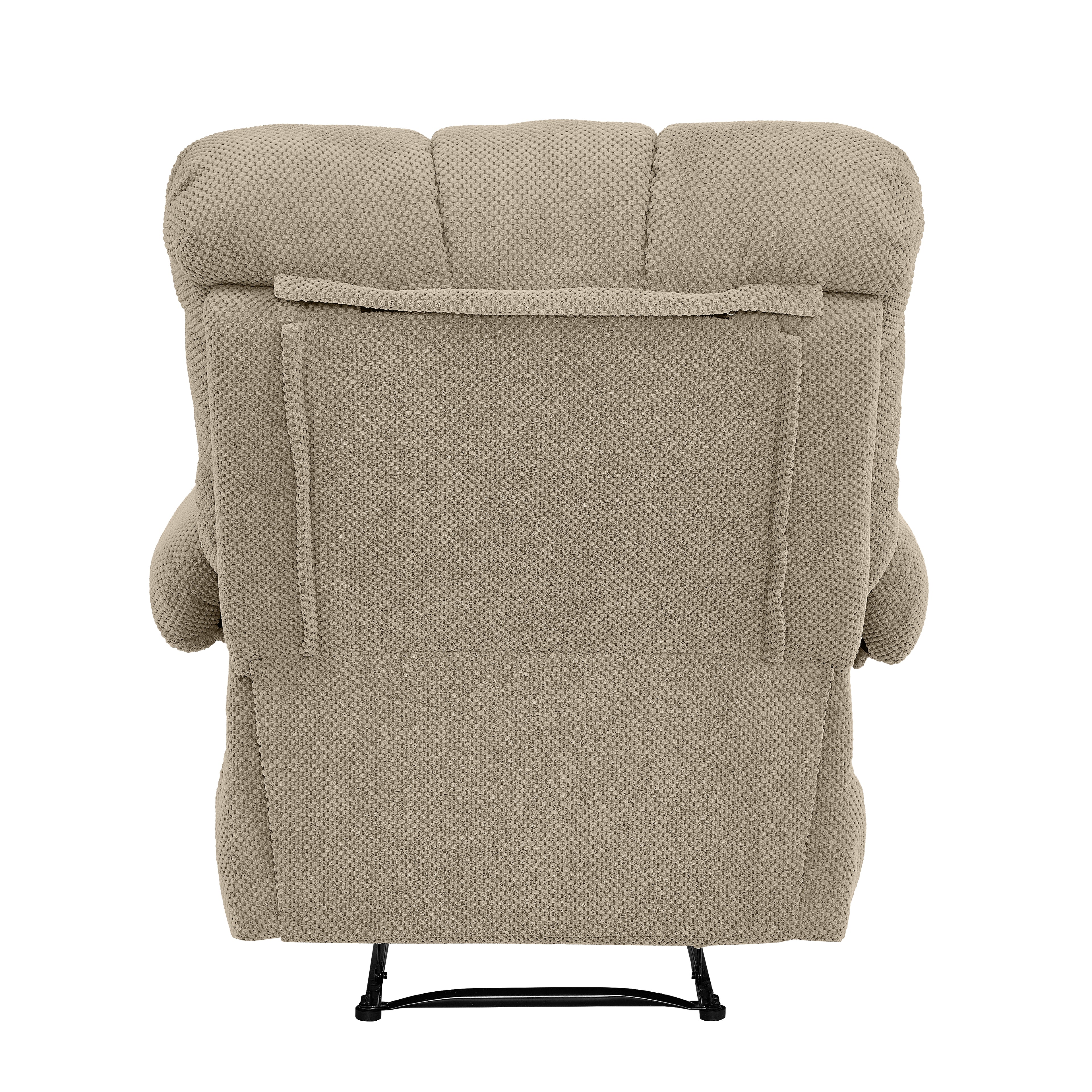 36.2" Wide Overstuffed Manual Recliner, Ergonomic Fabric Lounge Chair with Side Pockets