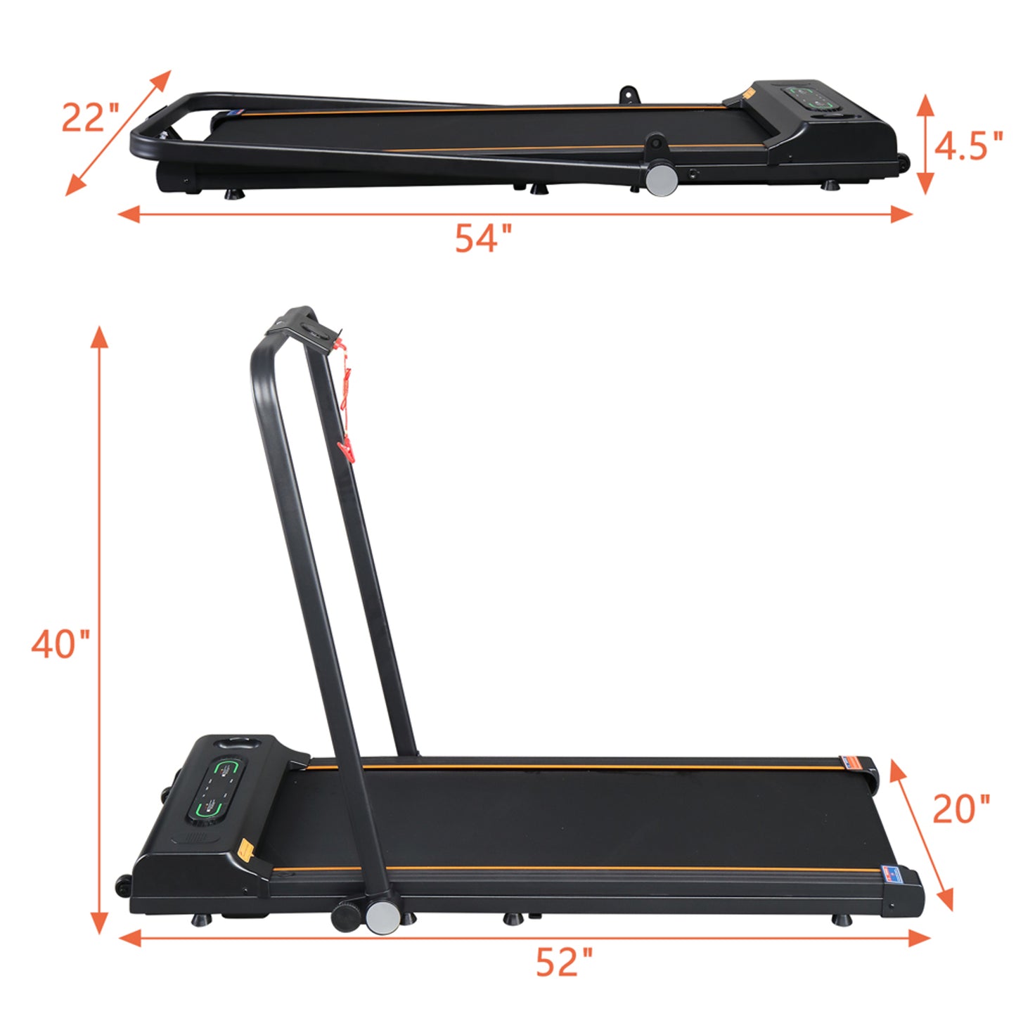 0.75HP Single Function Electric Treadmill