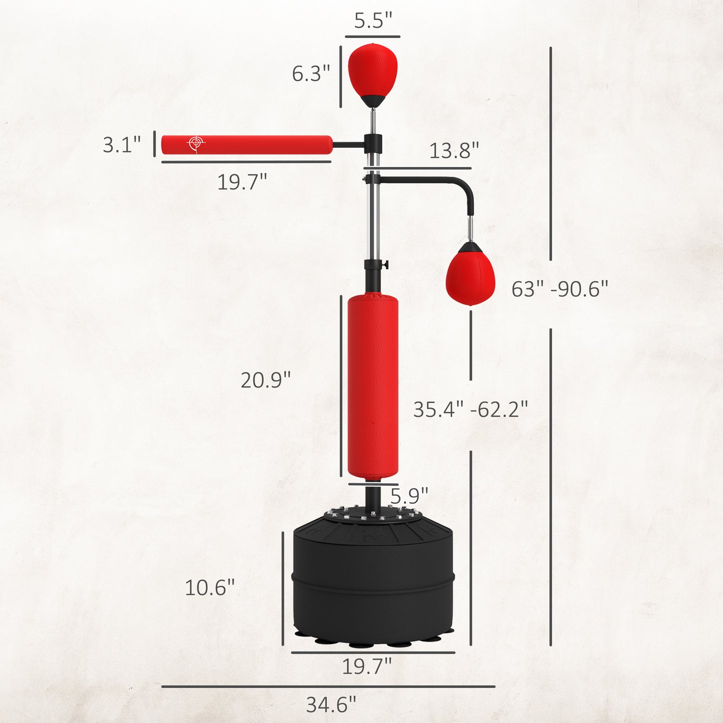 Speed Punching Bag/Speed Bag Boxing Bag Stand