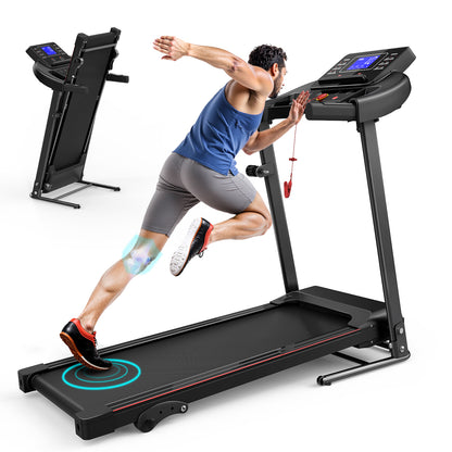 Walking Pad Treadmill Treadmills for Home Folding Treadmill with Incline 3 HP Quiet Brushless, Running Machine 300 Lbs Capacity, App, Pulse Sensor Heart Rate with LCD Display Holder for Cup & Phone