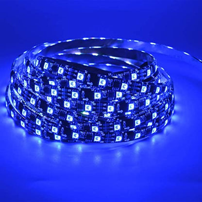 LED Strip WS2811 12V LED Strip Lights 16.4ft 300 LEDs Dream Color Programmable Digital Flexible LED Pixel Rope Light Waterproof IP65